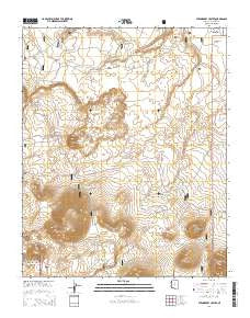 Strawberry Crater Arizona Current topographic map, 1:24000 scale, 7.5 X 7.5 Minute, Year 2014
