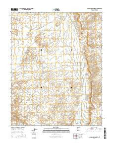 Sullivan Draw North Arizona Current topographic map, 1:24000 scale, 7.5 X 7.5 Minute, Year 2014