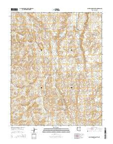 Sullivan Draw South Arizona Current topographic map, 1:24000 scale, 7.5 X 7.5 Minute, Year 2014