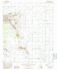 Sulphur Hills Arizona Historical topographic map, 1:24000 scale, 7.5 X 7.5 Minute, Year 1986