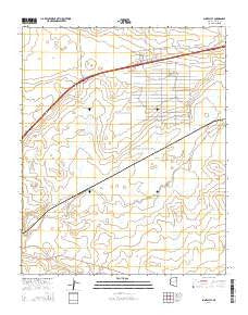 Sun Valley Arizona Current topographic map, 1:24000 scale, 7.5 X 7.5 Minute, Year 2014