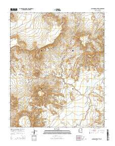Sunflower Butte Arizona Current topographic map, 1:24000 scale, 7.5 X 7.5 Minute, Year 2014