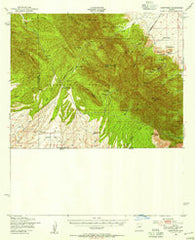 Sunnyside Arizona Historical topographic map, 1:62500 scale, 15 X 15 Minute, Year 1948