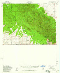 Sunnyside Arizona Historical topographic map, 1:62500 scale, 15 X 15 Minute, Year 1958