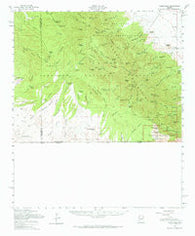 Sunnyside Arizona Historical topographic map, 1:62500 scale, 15 X 15 Minute, Year 1958