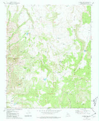 Sunrise Peak Arizona Historical topographic map, 1:24000 scale, 7.5 X 7.5 Minute, Year 1980