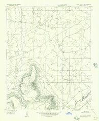 Sunset Knoll 2 NW Arizona Historical topographic map, 1:24000 scale, 7.5 X 7.5 Minute, Year 1955