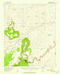 Sunset Pass Arizona Historical topographic map, 1:62500 scale, 15 X 15 Minute, Year 1955