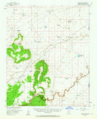Sunset Pass Arizona Historical topographic map, 1:62500 scale, 15 X 15 Minute, Year 1955