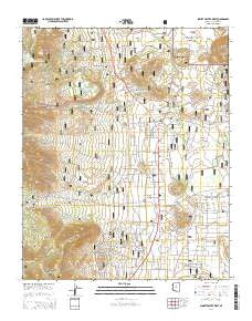 Sunset Crater West Arizona Current topographic map, 1:24000 scale, 7.5 X 7.5 Minute, Year 2014