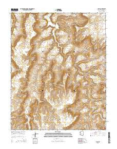 Supai Arizona Current topographic map, 1:24000 scale, 7.5 X 7.5 Minute, Year 2014