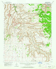 Supai Arizona Historical topographic map, 1:62500 scale, 15 X 15 Minute, Year 1962