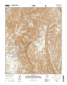 Superior Arizona Current topographic map, 1:24000 scale, 7.5 X 7.5 Minute, Year 2014