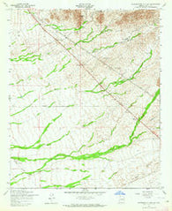 Superstition Mts. SW Arizona Historical topographic map, 1:24000 scale, 7.5 X 7.5 Minute, Year 1956