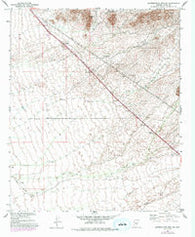 Superstition Mts. SW Arizona Historical topographic map, 1:24000 scale, 7.5 X 7.5 Minute, Year 1956