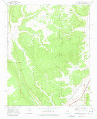 Surrender Canyon New Mexico Historical topographic map, 1:24000 scale, 7.5 X 7.5 Minute, Year 1971