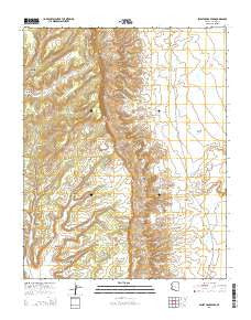 Sweathouse Peak Arizona Current topographic map, 1:24000 scale, 7.5 X 7.5 Minute, Year 2014