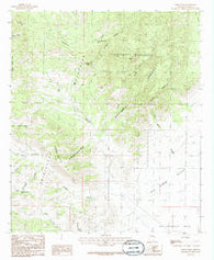 Swede Peak Arizona Historical topographic map, 1:24000 scale, 7.5 X 7.5 Minute, Year 1986