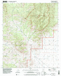Swede Peak Arizona Historical topographic map, 1:24000 scale, 7.5 X 7.5 Minute, Year 1996