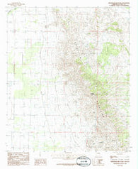 Swisshelm Mountain Arizona Historical topographic map, 1:24000 scale, 7.5 X 7.5 Minute, Year 1986