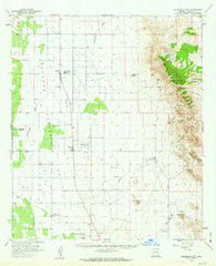 Swisshelm Mtn Arizona Historical topographic map, 1:62500 scale, 15 X 15 Minute, Year 1958