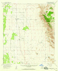 Swisshelm Mtn Arizona Historical topographic map, 1:62500 scale, 15 X 15 Minute, Year 1958