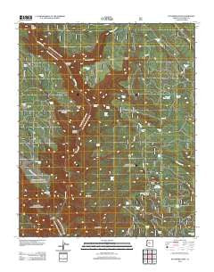 Sycamore Point Arizona Historical topographic map, 1:24000 scale, 7.5 X 7.5 Minute, Year 2012
