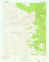 Table Mountain Arizona Historical topographic map, 1:24000 scale, 7.5 X 7.5 Minute, Year 1967
