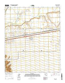 Tacna Arizona Current topographic map, 1:24000 scale, 7.5 X 7.5 Minute, Year 2014