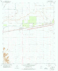 Tacna Arizona Historical topographic map, 1:24000 scale, 7.5 X 7.5 Minute, Year 1965