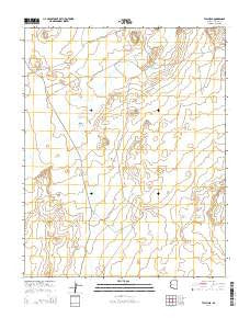 Tall Mesa Arizona Current topographic map, 1:24000 scale, 7.5 X 7.5 Minute, Year 2014