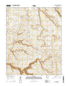 Tall Tree Mesa Arizona Current topographic map, 1:24000 scale, 7.5 X 7.5 Minute, Year 2014