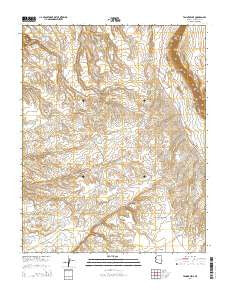 Tanner Well Arizona Current topographic map, 1:24000 scale, 7.5 X 7.5 Minute, Year 2014