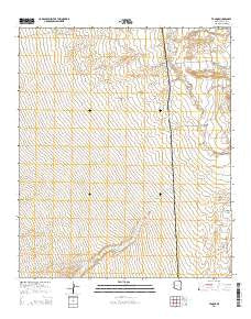 Tanque Arizona Current topographic map, 1:24000 scale, 7.5 X 7.5 Minute, Year 2014