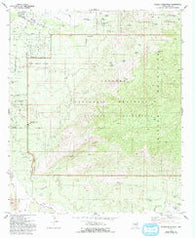 Tanque Verde Peak Arizona Historical topographic map, 1:24000 scale, 7.5 X 7.5 Minute, Year 1981