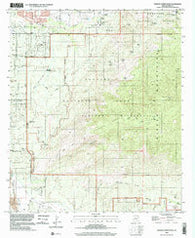 Tanque Verde Peak Arizona Historical topographic map, 1:24000 scale, 7.5 X 7.5 Minute, Year 1996