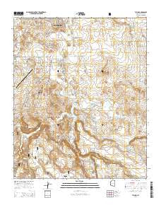 Taylor Arizona Current topographic map, 1:24000 scale, 7.5 X 7.5 Minute, Year 2014