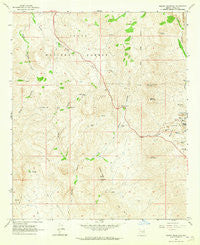 Teapot Mountain Arizona Historical topographic map, 1:24000 scale, 7.5 X 7.5 Minute, Year 1964