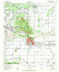 Tempe Arizona Historical topographic map, 1:24000 scale, 7.5 X 7.5 Minute, Year 1952