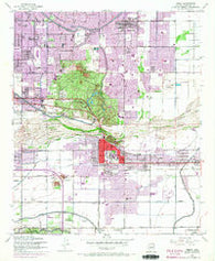 Tempe Arizona Historical topographic map, 1:24000 scale, 7.5 X 7.5 Minute, Year 1952