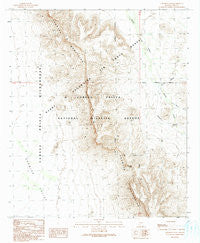 Temporal Pass Arizona Historical topographic map, 1:24000 scale, 7.5 X 7.5 Minute, Year 1990