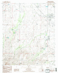 Thatcher Arizona Historical topographic map, 1:24000 scale, 7.5 X 7.5 Minute, Year 1985