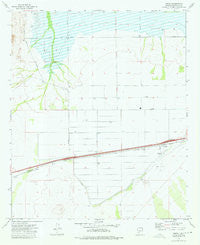 Theba Arizona Historical topographic map, 1:24000 scale, 7.5 X 7.5 Minute, Year 1973