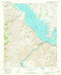 Theodore Roosevelt Dam Arizona Historical topographic map, 1:24000 scale, 7.5 X 7.5 Minute, Year 1964