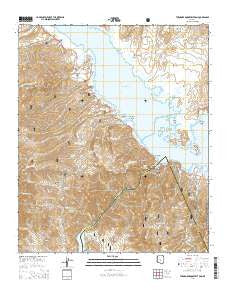 Theodore Roosevelt Dam Arizona Current topographic map, 1:24000 scale, 7.5 X 7.5 Minute, Year 2014