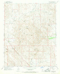 Thorn Peak Arizona Historical topographic map, 1:24000 scale, 7.5 X 7.5 Minute, Year 1967