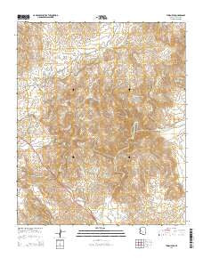 Thorn Peak Arizona Current topographic map, 1:24000 scale, 7.5 X 7.5 Minute, Year 2014