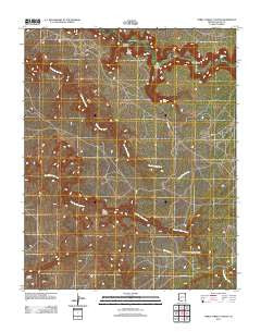 Three Turkey Canyon Arizona Historical topographic map, 1:24000 scale, 7.5 X 7.5 Minute, Year 2011