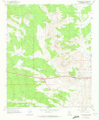 Tin Mountain NW Arizona Historical topographic map, 1:24000 scale, 7.5 X 7.5 Minute, Year 1968