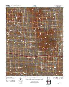 Tin Mountain NW Arizona Historical topographic map, 1:24000 scale, 7.5 X 7.5 Minute, Year 2011